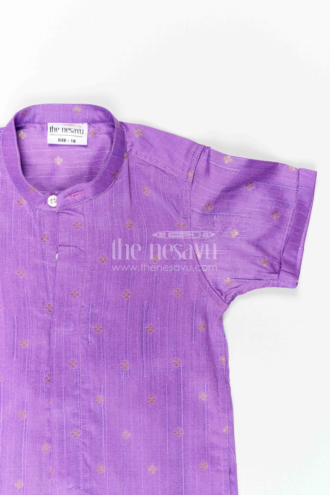 Boys Festive Silk Shirt for Temple Visits and Special Occasions