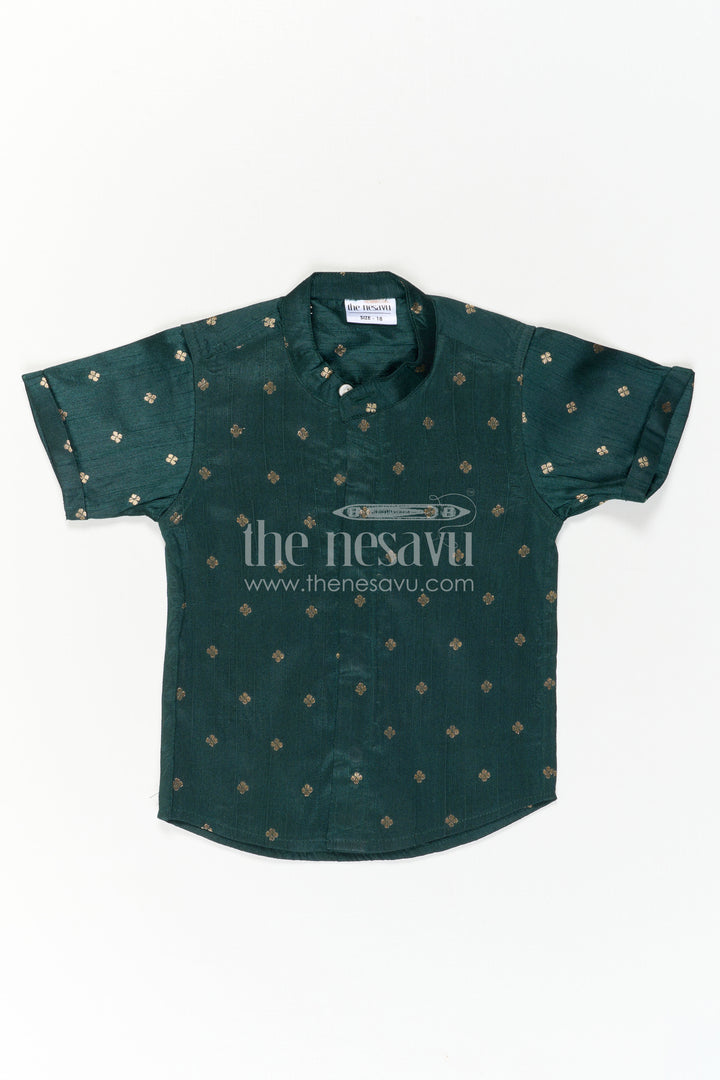 Boys Festive Silk Shirt for Wedding Receptions and Family Functions