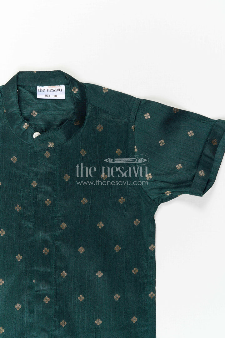 Boys Festive Silk Shirt for Wedding Receptions and Family Functions