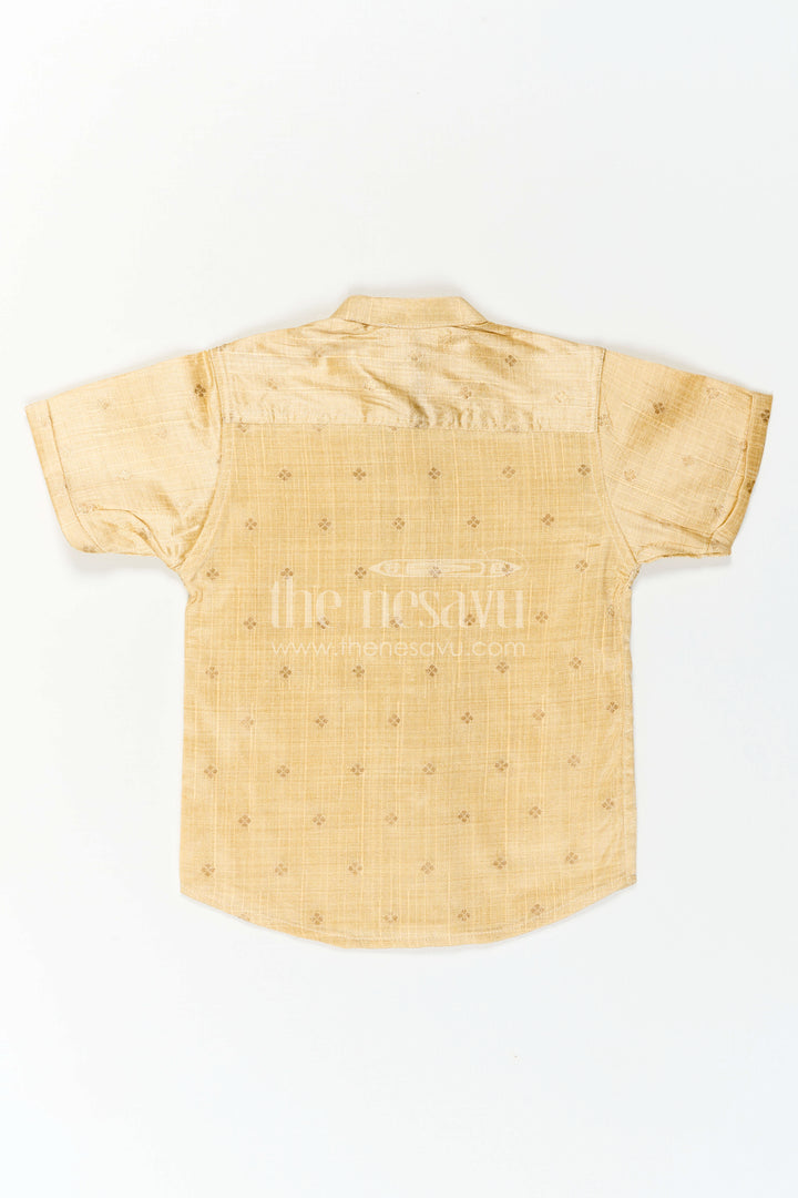 Boys Ethnic Silk Shirt for Traditional Ceremonies and Festive Dressing