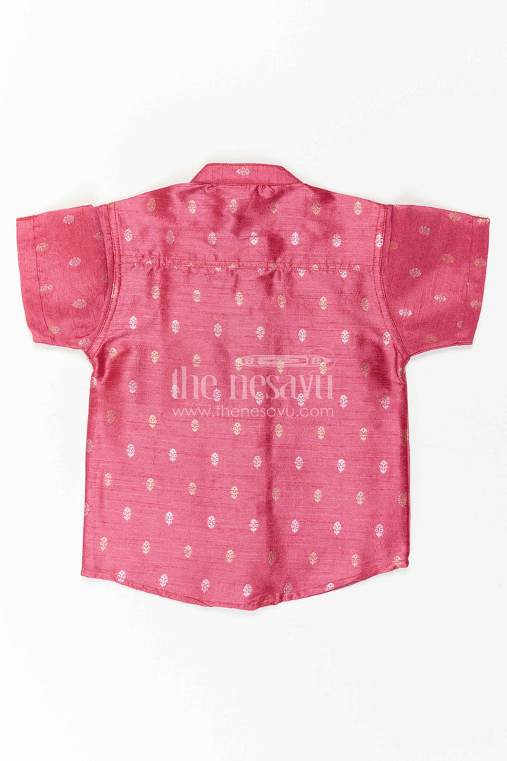 Boys Traditional Silk Shirt for Festive Photos and Cultural Programs