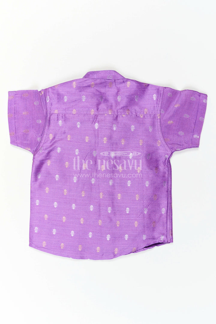 Boys Festive Silk Shirt for Cultural Events and Family Gatherings