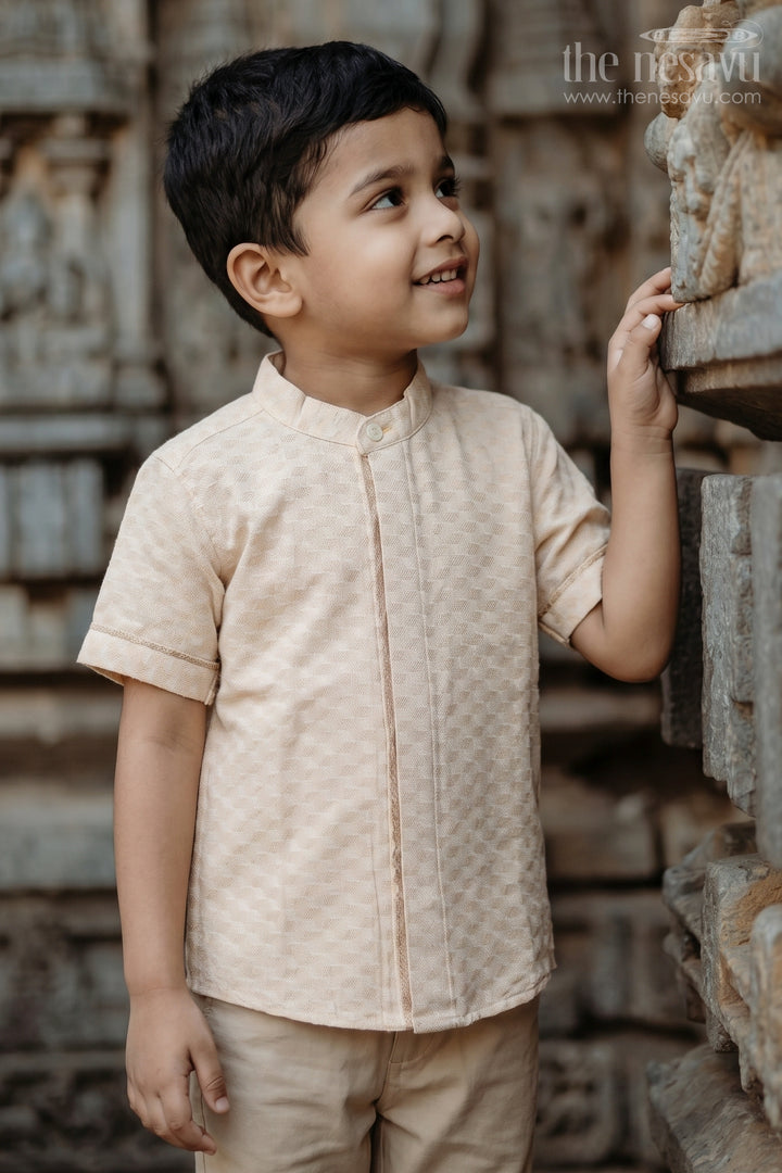 Boys Cotton Shirt for Festive Family Visits