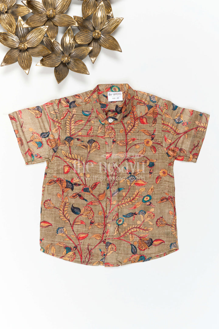 Boys Floral Shirt for Festive Vacation Outings