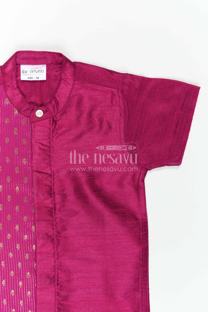Boys Silk Shirt for Wedding Receptions and Festive Portraits