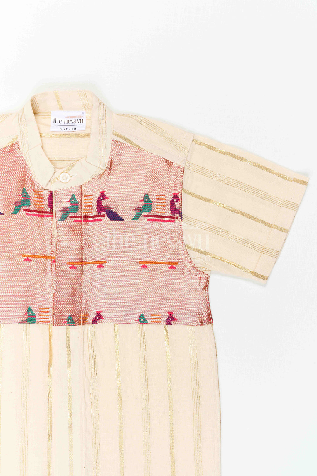 Boys Cotton Shirt for Ethnic Day Celebrations and Festive Gatherings