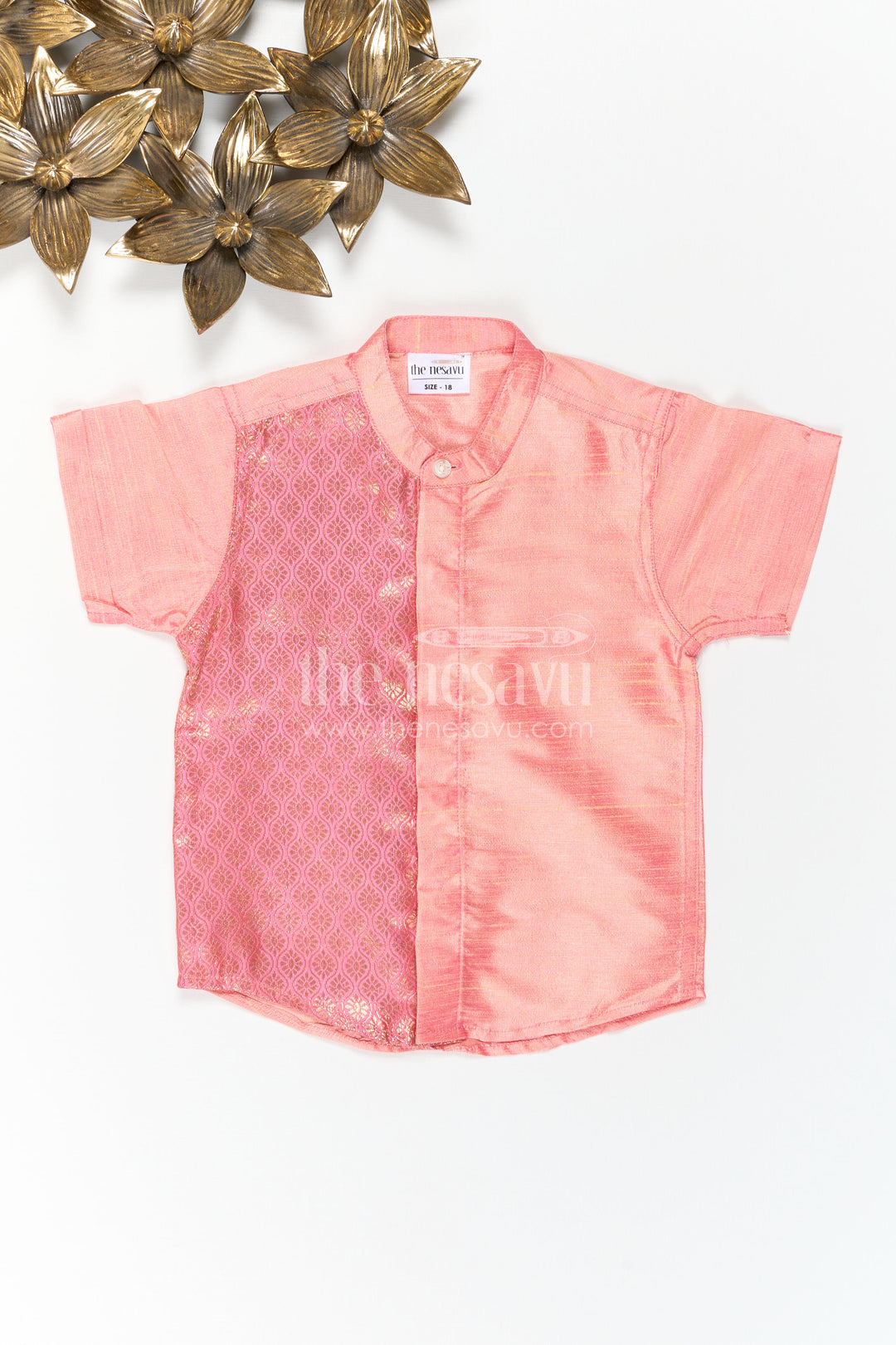 Boys Silk Shirt for Festive Weddings and Traditional Family Functions