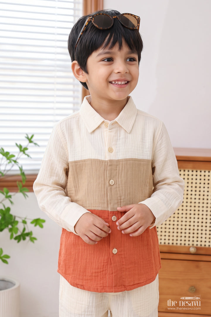 Boys Muslin Shirt for Celebrations Family Dinners and Smart Outings