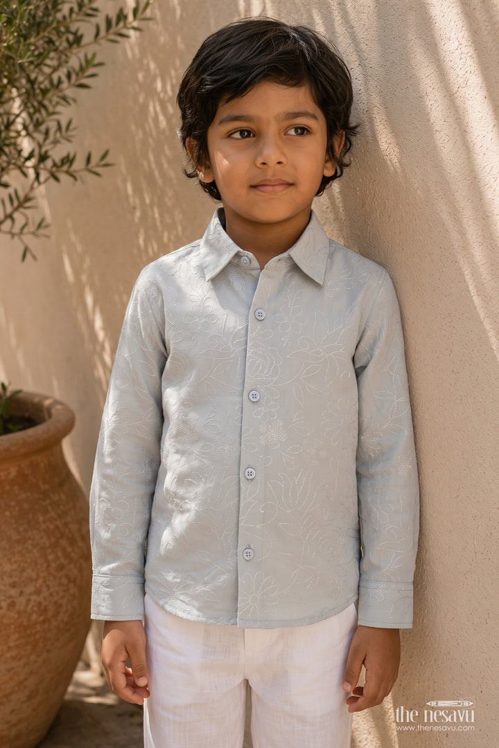 Boys Floral Shirt for Birthday Outings Family Events and Weekend Dressing