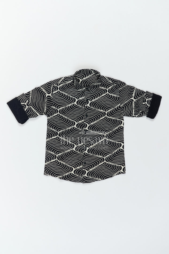 Boys Abstract Print Shirt for Parties Holidays and Standout Casual Looks