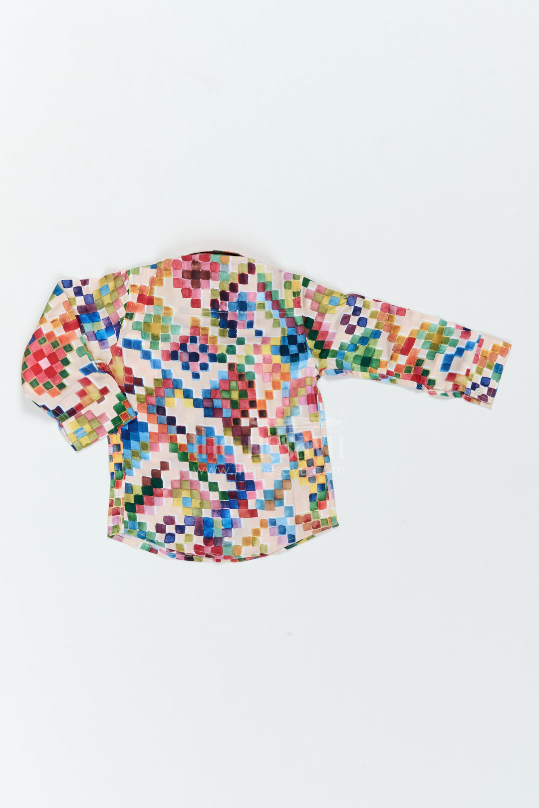 Boys Mosaic Print Shirt for Birthdays Holidays and Creative Weekend Outings