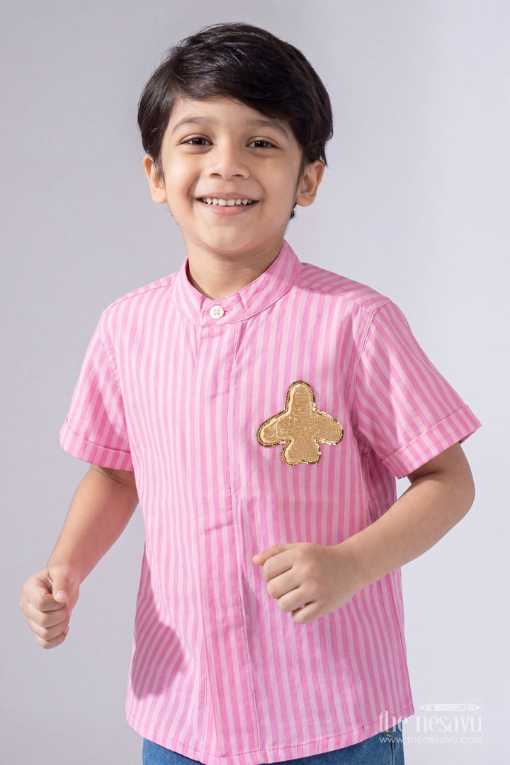 Boys Casual Shirt with Smart Tailoring for Weddings and Parties