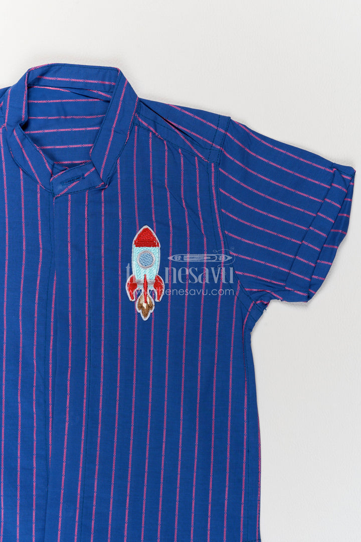 Boys Cotton Shirt with Smart Tailoring for Family Functions