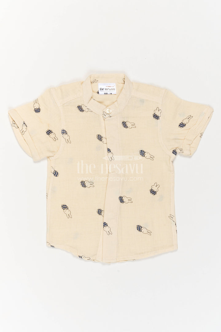 Boys Casual Shirt with Digital Print for Weddings and Parties