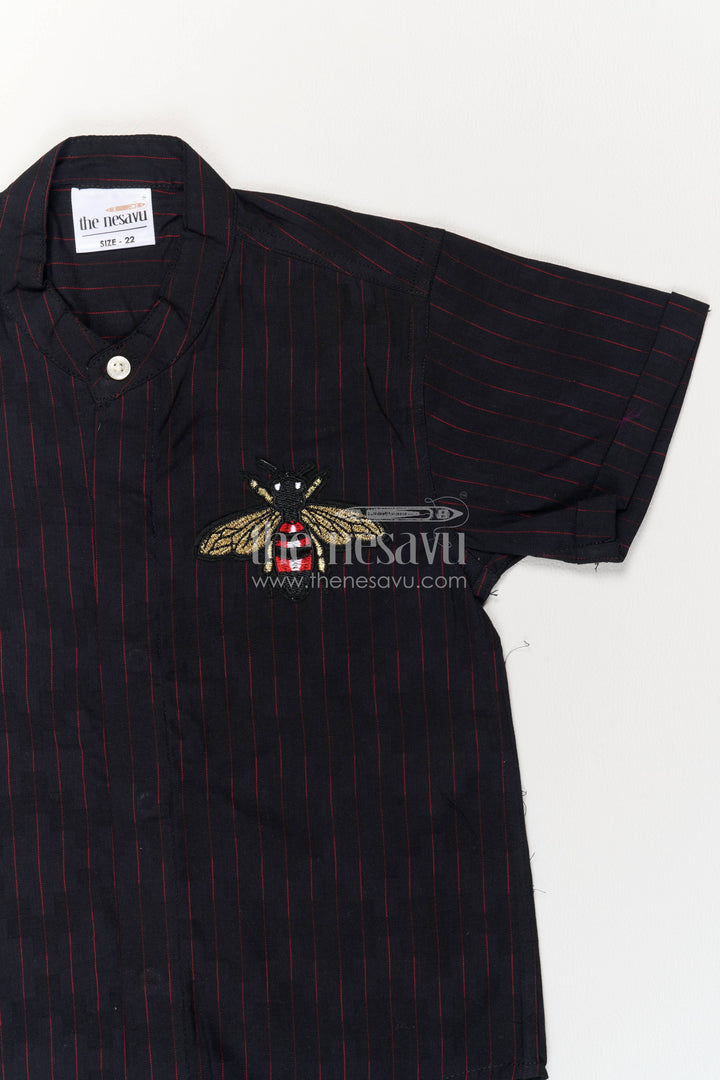 Boys Casual Shirt in Black for Milestone Days
