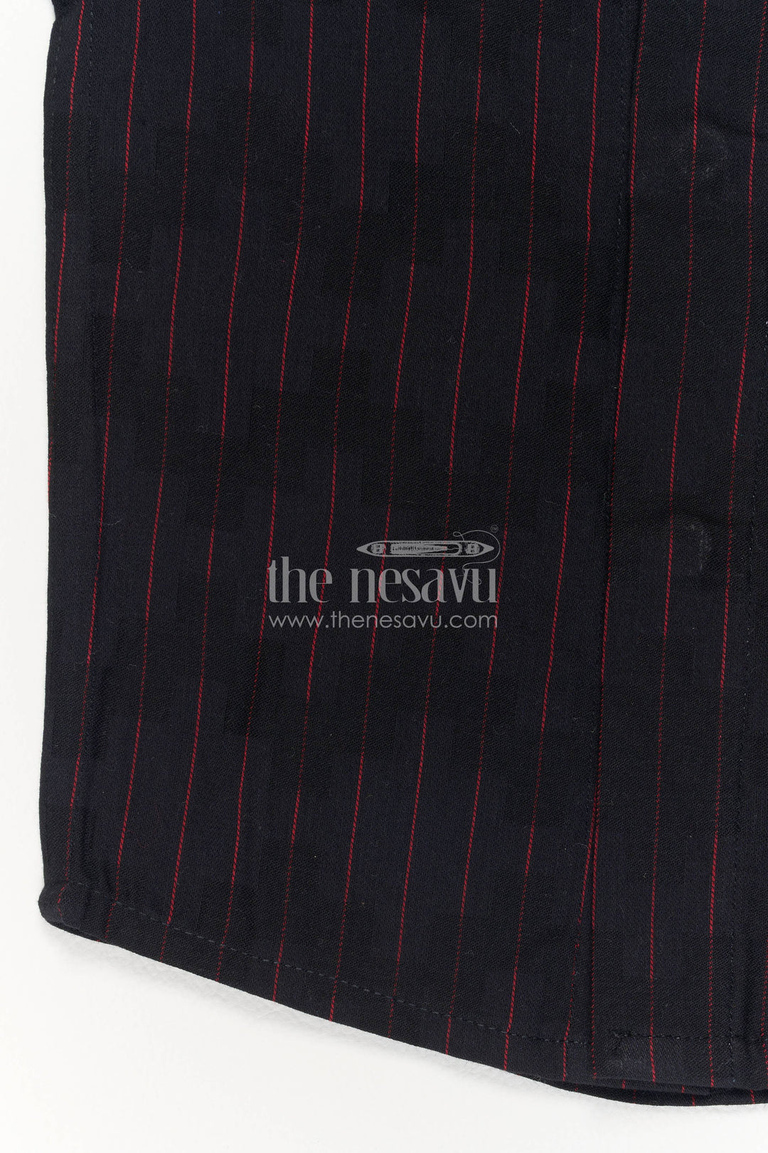 Boys Cotton Shirt in Black with Smart Tailoring