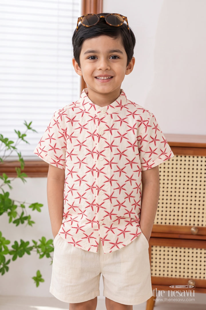 Boys Shirt for Kids with Digital Print for Festive Occasions