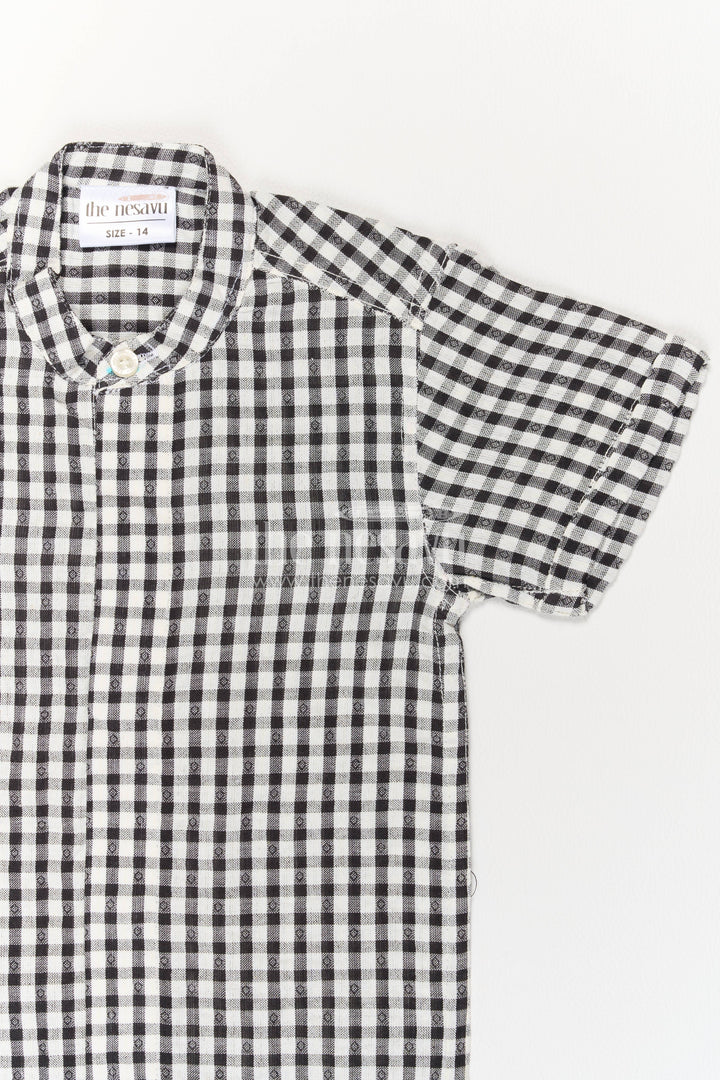 Boys Casual Shirt in Black for Celebrations and Photos