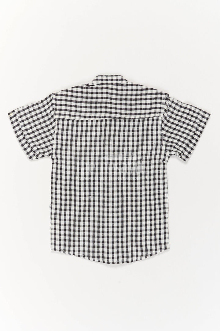 Boys Casual Shirt in Black for Celebrations and Photos