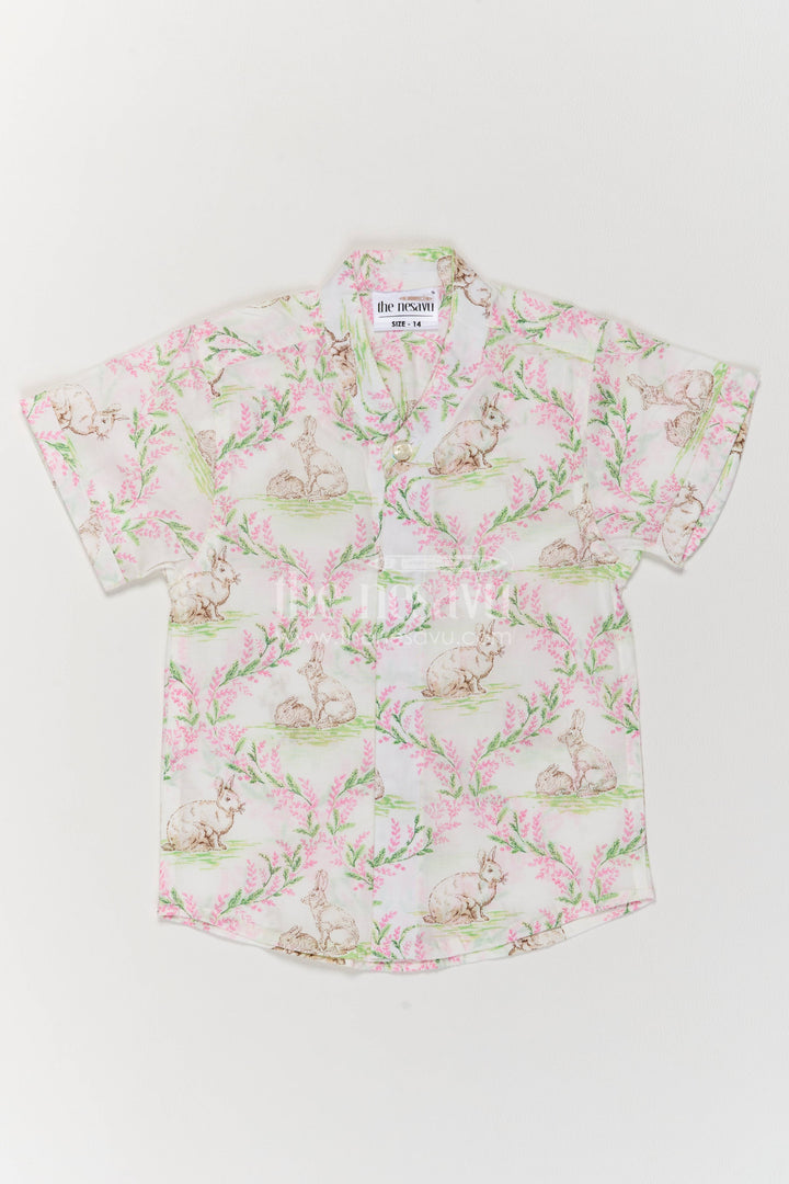 Boys Shirt for Kids in Off White with an Occasion Ready Finish