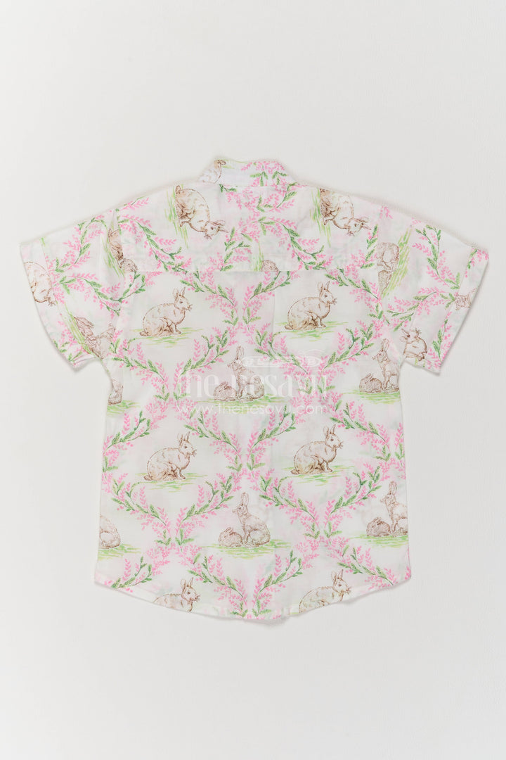 Boys Shirt for Kids in Off White with an Occasion Ready Finish