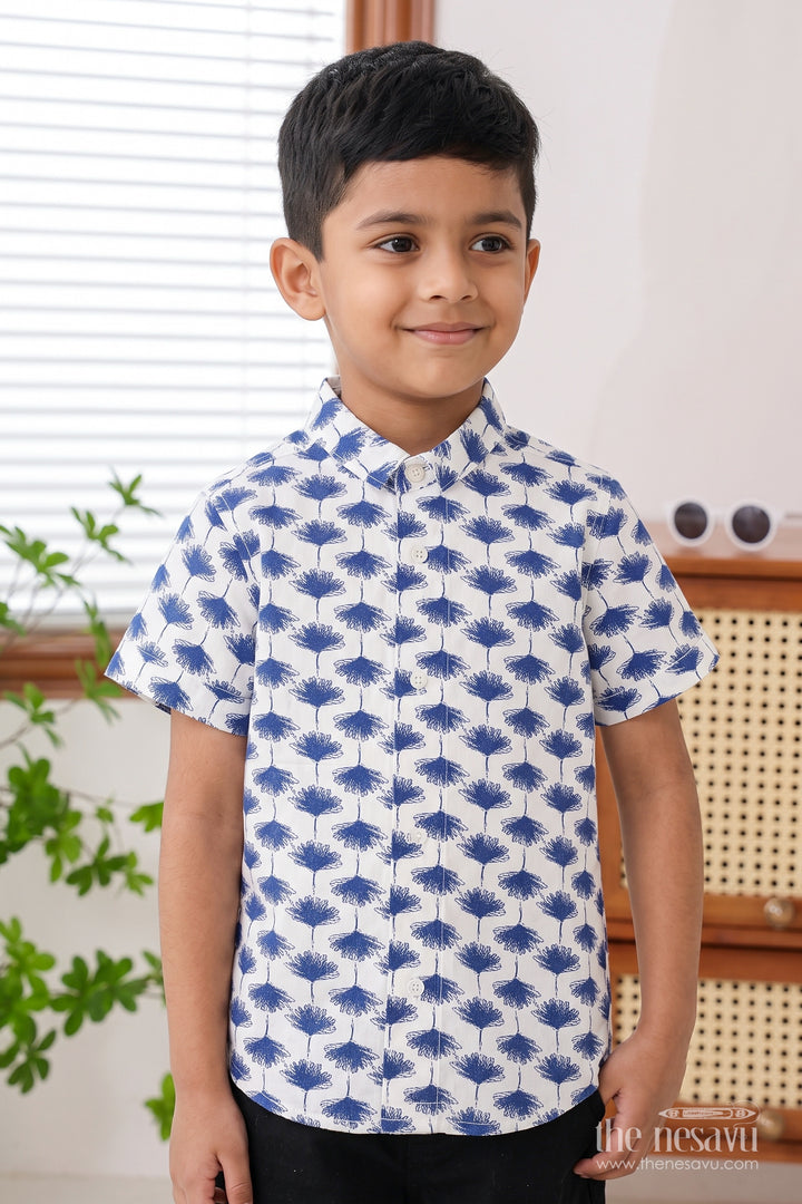 Boys Casual Shirt in Black for Festive Gatherings
