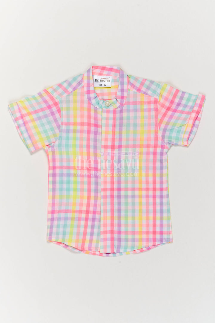 Boys Shirt for Kids in Multicolor with an Occasion Ready Finish