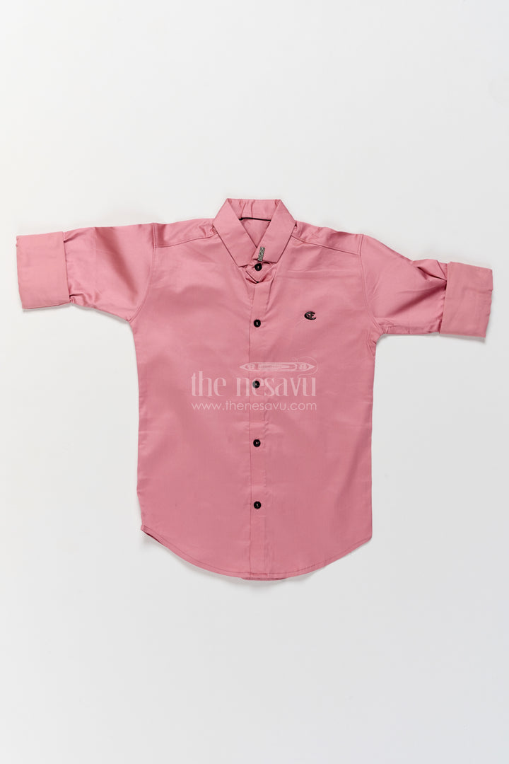 Boys Casual Shirt in Peach for Milestone Days