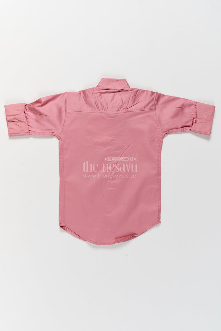 Boys Casual Shirt in Peach for Milestone Days