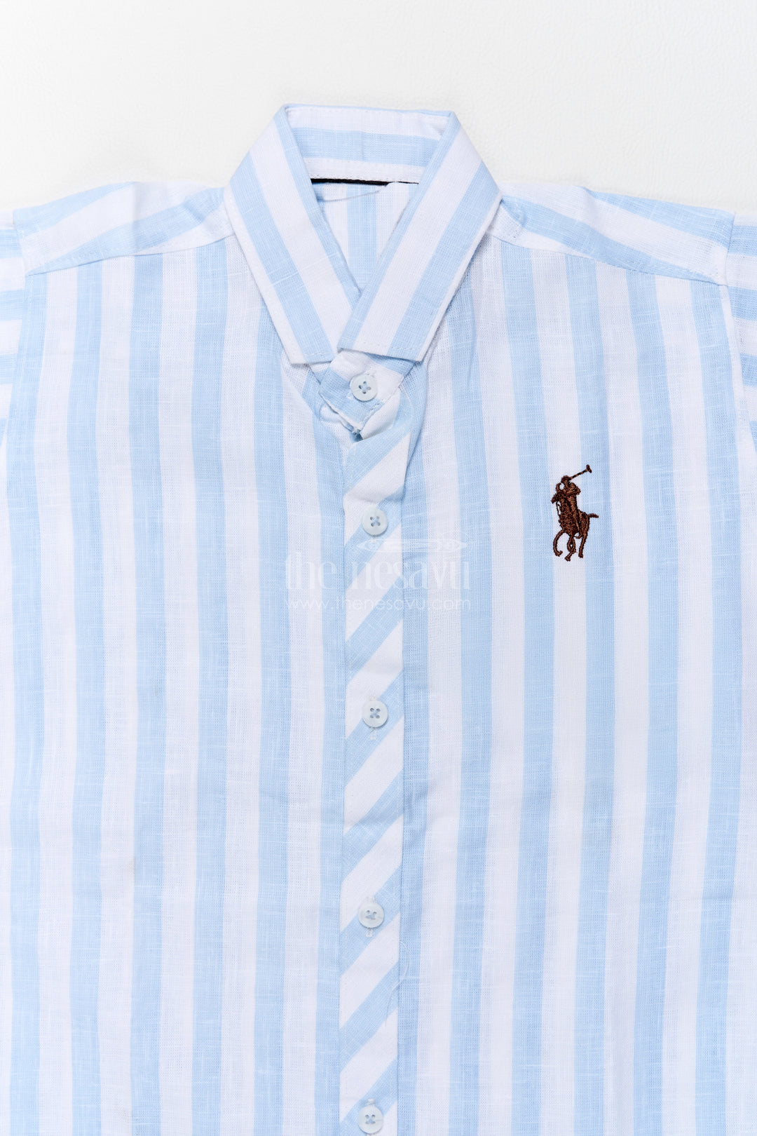 Boys Cotton Shirt in Blue for Special Functions