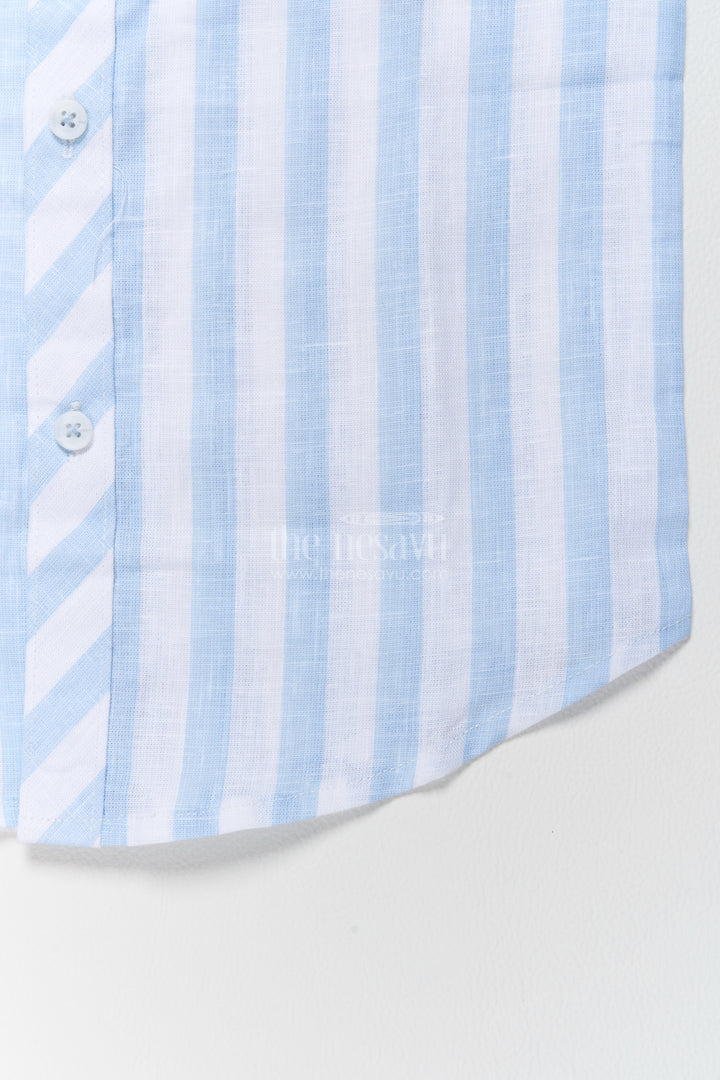 Boys Cotton Shirt in Blue for Special Functions
