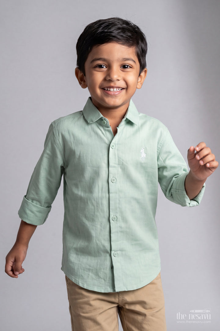 Boys Cotton Shirt in Multicolor for Ceremony Dressing
