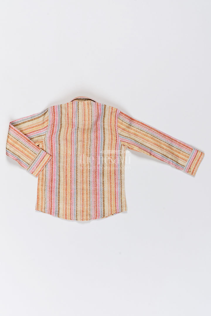 Boys Multicolour Checks Cotton Shirt