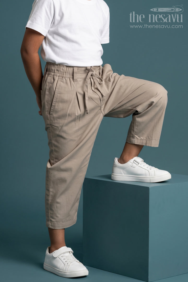 Boys Cotton Pants for School Uniforms and Everyday Wear