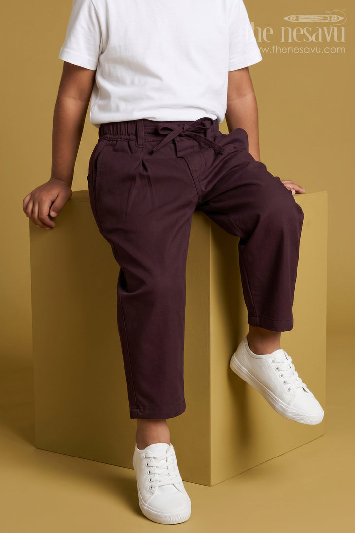 Boys Cotton Twill Pants for School and Everyday Wear