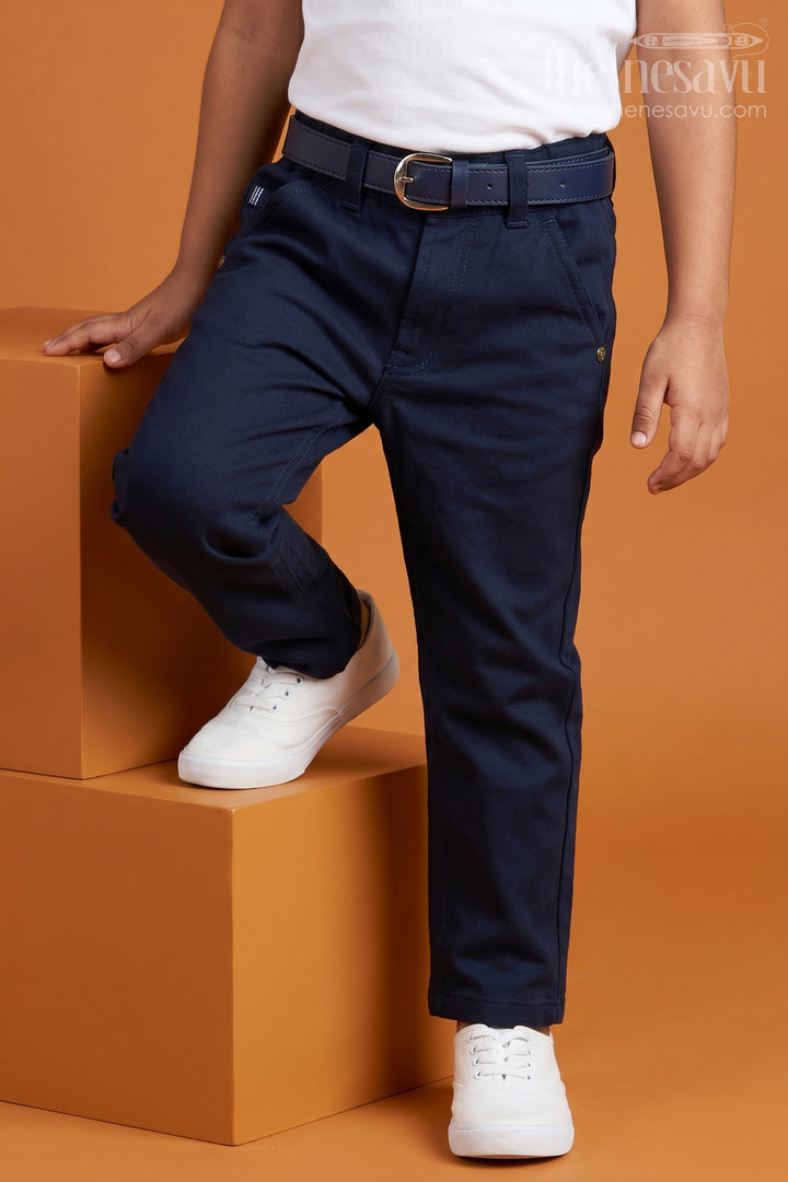 Boys Casual Cotton Pants for School and Daily Activities