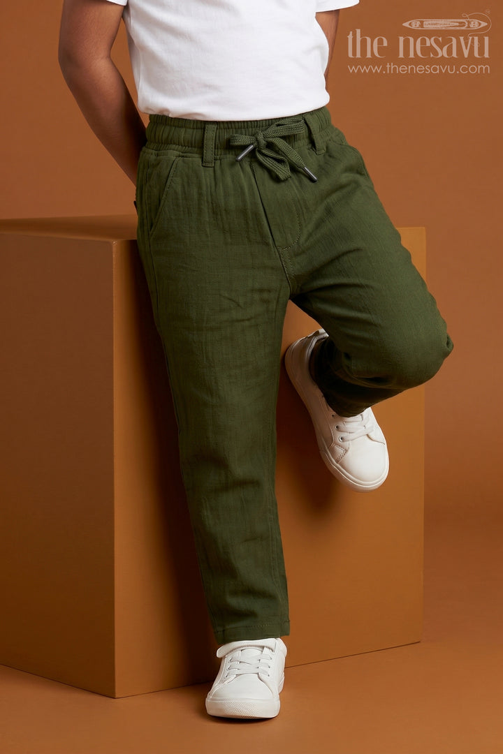 Boys Muslin Cotton Pants for Daily Comfort and Casual Outings
