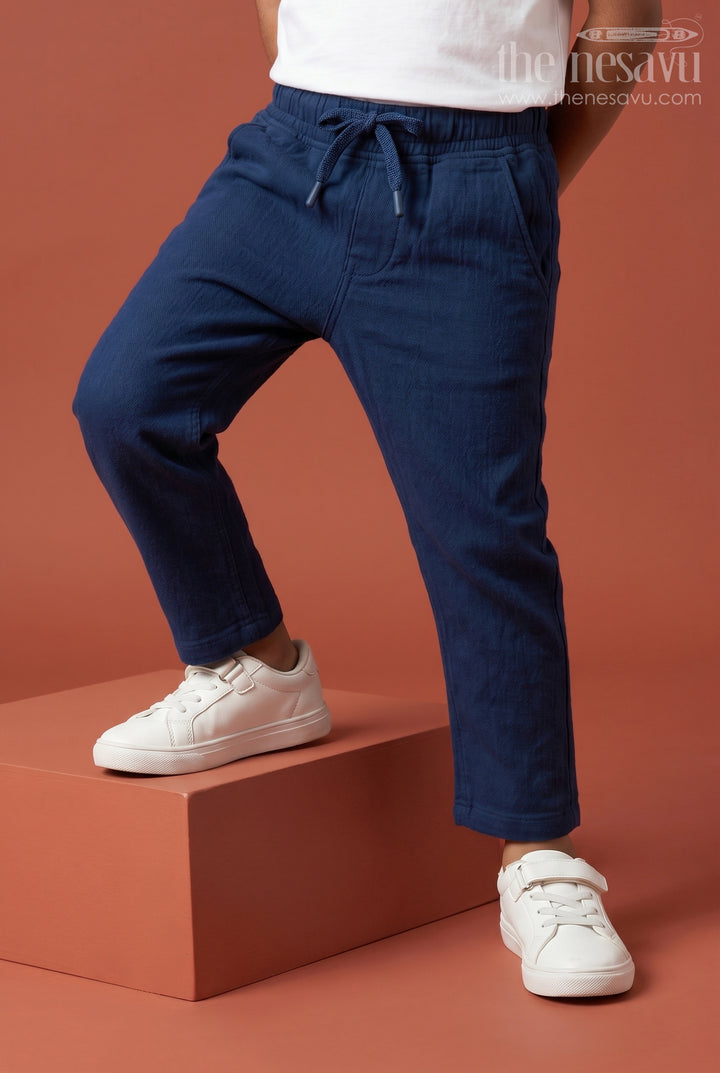 Boys Muslin Cotton Pants for School and Everyday Comfort