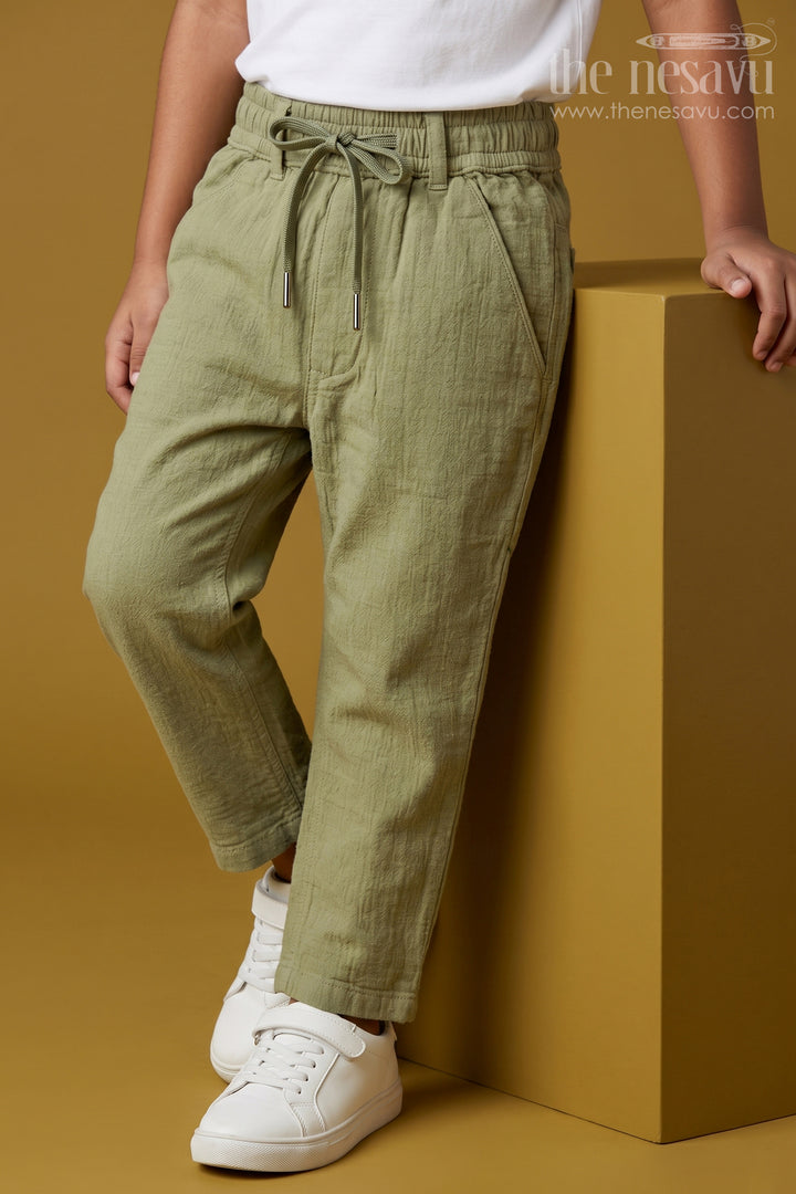 Boys Muslin Cotton Pants for Outdoor Play and Daily Comfort