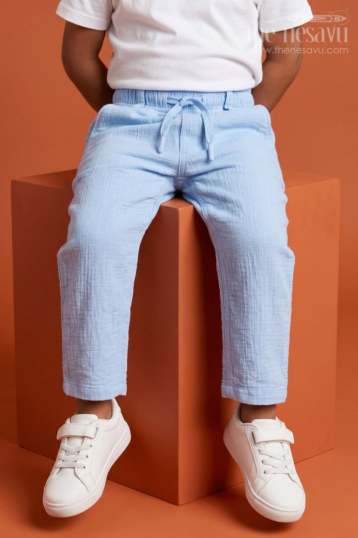 Boys Muslin Cotton Pants for School Routines and Casual Wear