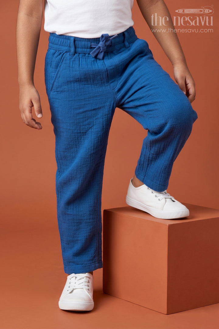 Boys Cotton Pants for Daily Wear and Playtime Comfort