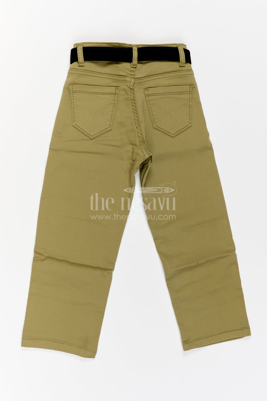 Boys Belted Cotton Pants for Parties Family Outings and Smart Casual Wear