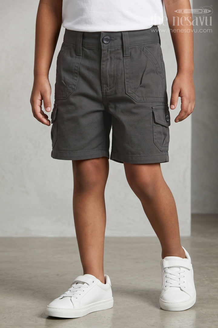 Boys Cotton Shorts for School, Travel and Weekend Play