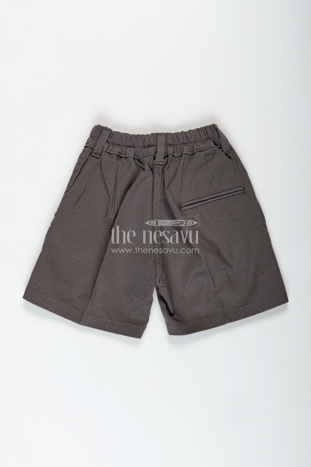 Boys Comfortable Blue Bike Shorts in Cotton Blend with Elastic Waist and Smart Side Pockets