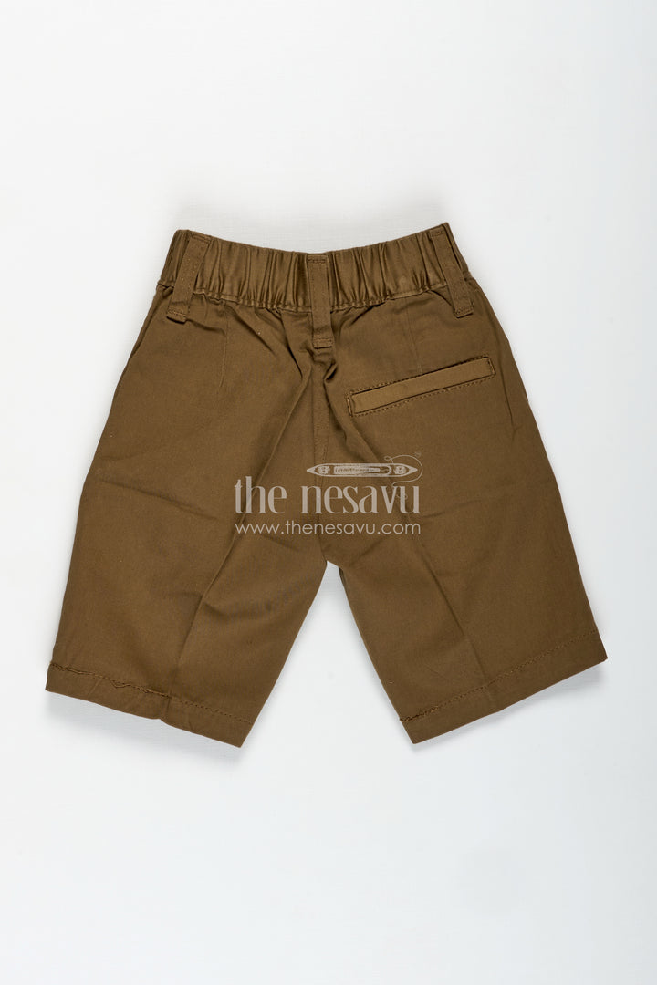 Boys Cotton Blend Tropical Shorts with Relaxed Fit and Smart Waistband for All Day Comfort