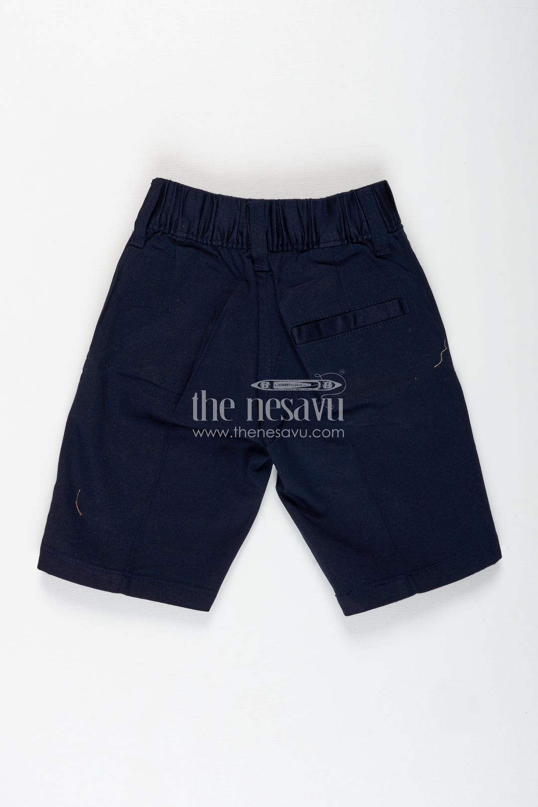 Boys Blue Shorts Outfit in Cotton Blend with Tailored Silhouette and Everyday Utility Features