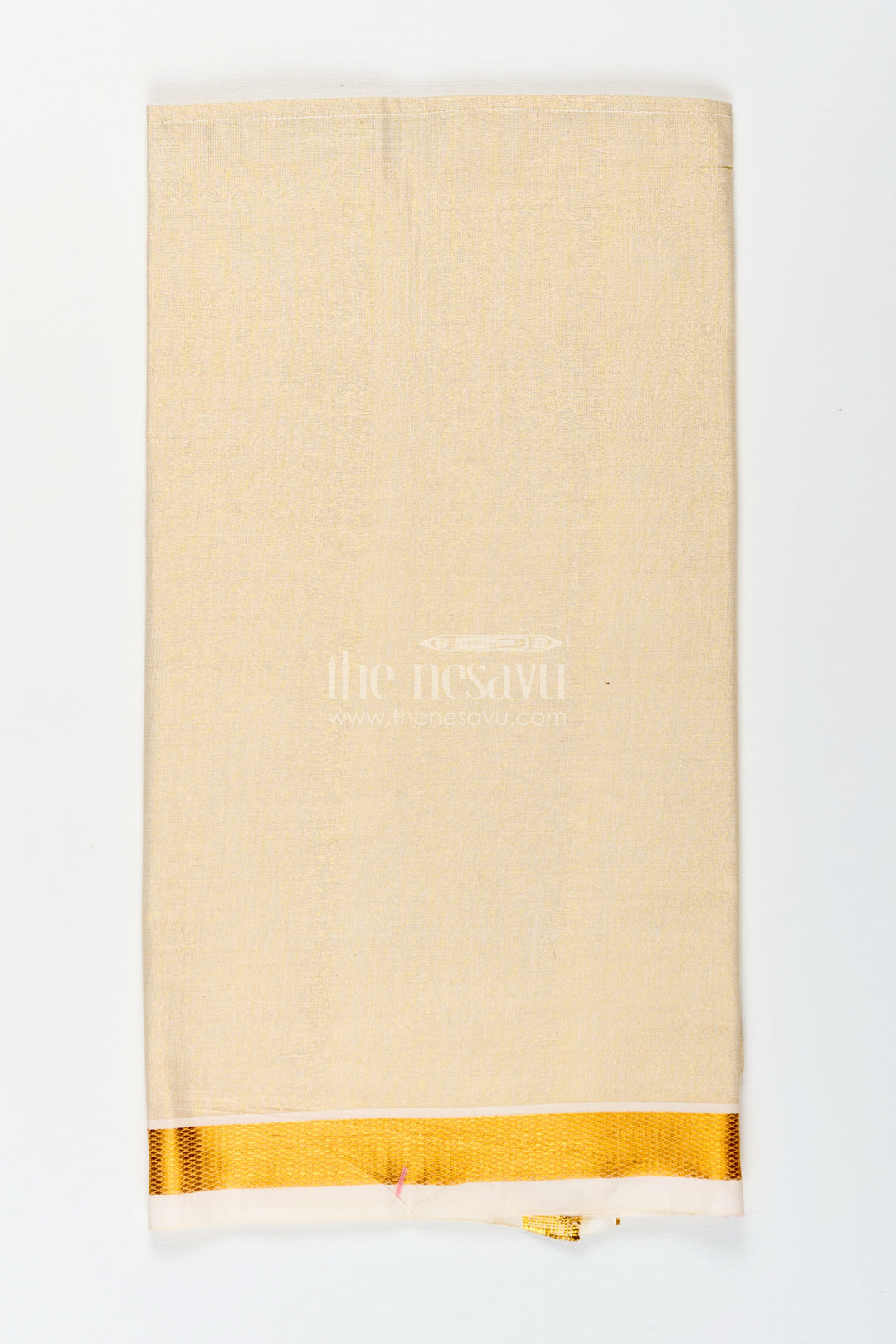Boys Tissue Dhoti with Golden Border for Comfortable Everyday Traditional Look in Casual Dhoti Style