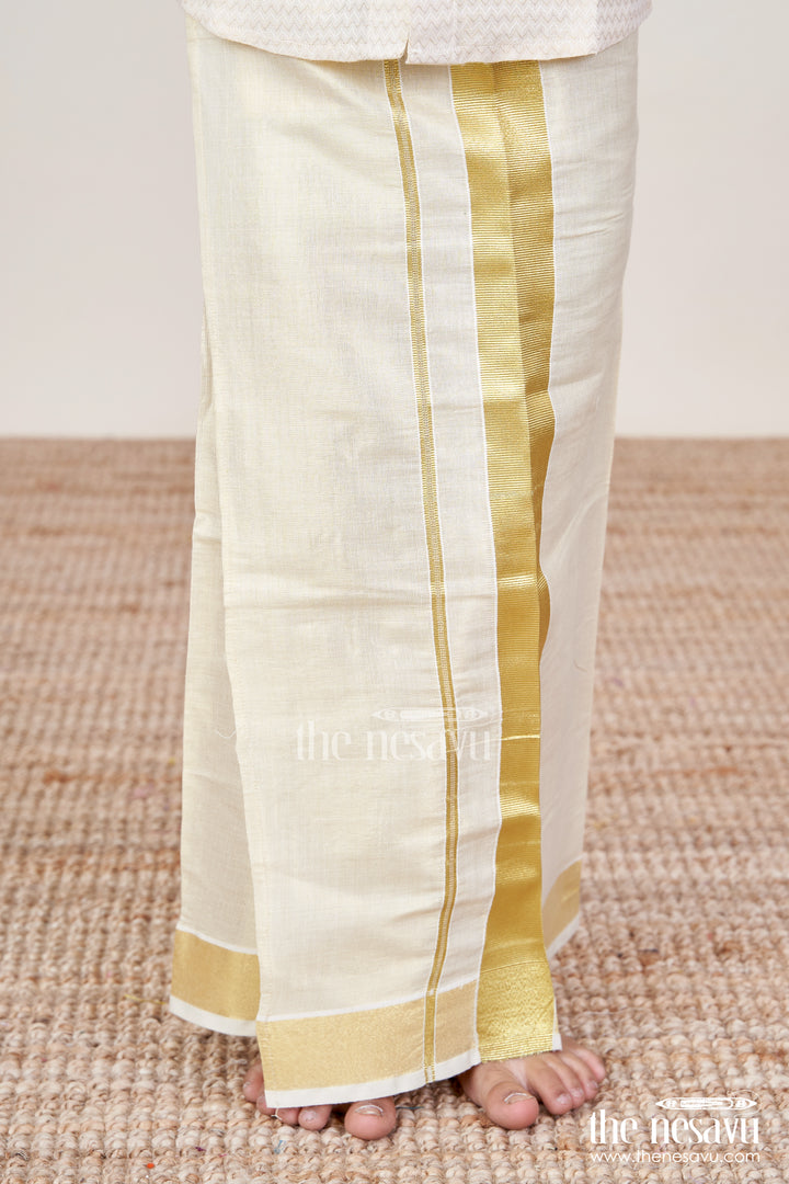 Boys Traditional Vesti for Family Rituals and Festive Wear