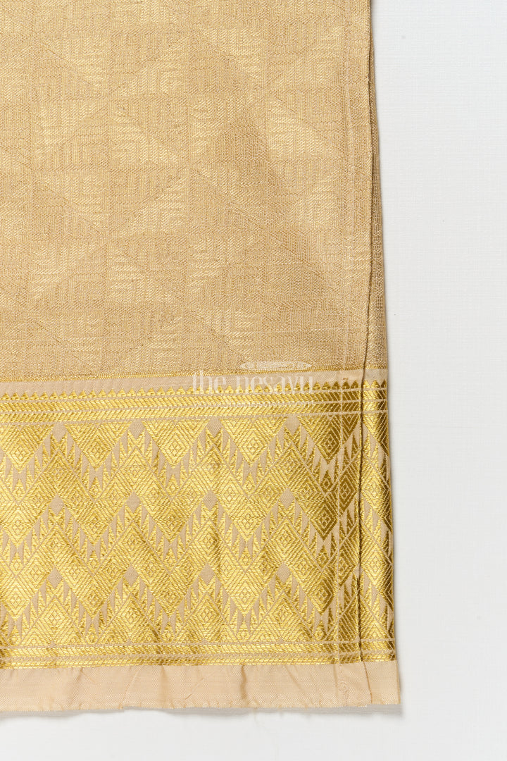 Boys zari vesti for traditional celebrations and temple visits