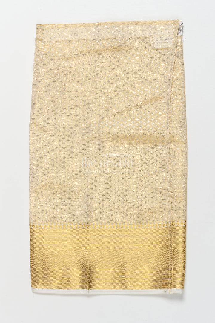 Boys embossed vesti for traditional weddings and poojas